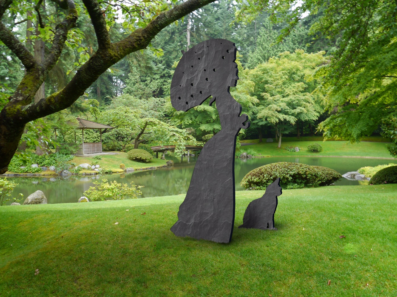 Réalisation sur mesure en ardoise parc
